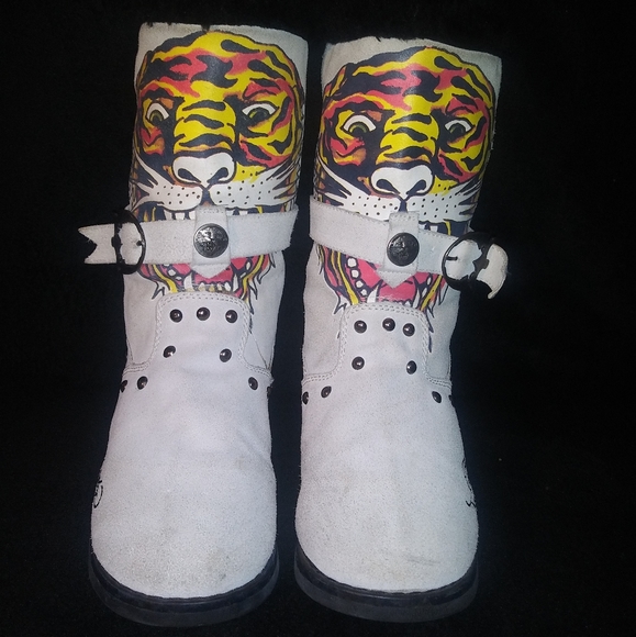 Ed Hardy Shoes - Ed hardy tiger boots